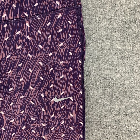 Nike Power Epic Running Tight Womens S Polka Dot Dri Fit Zip Rear Pocket Cropped - Picture 3 of 16